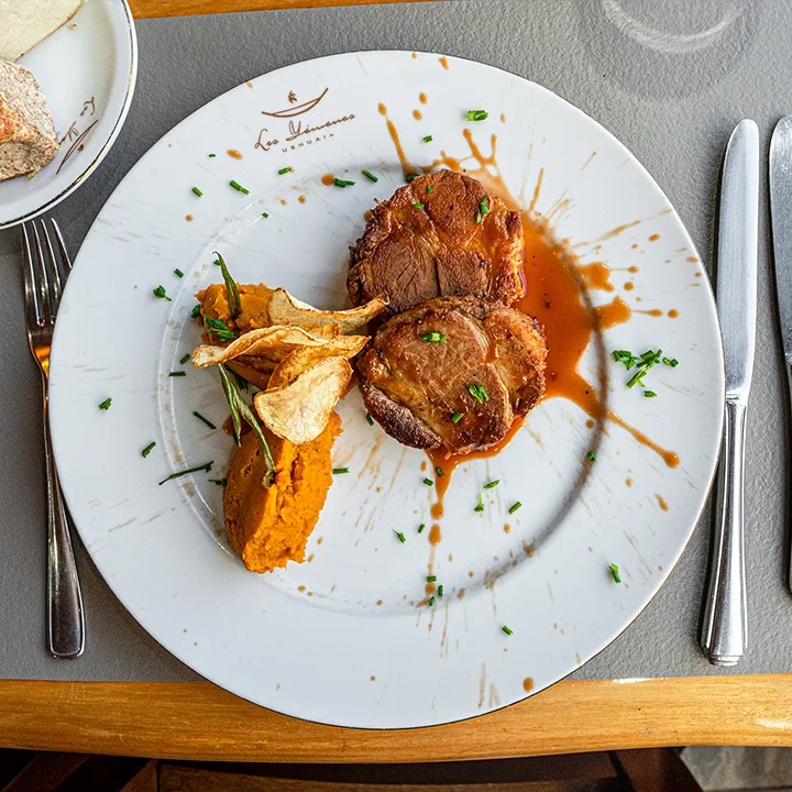 A creative dish at Kemú served with seasonal vegetables